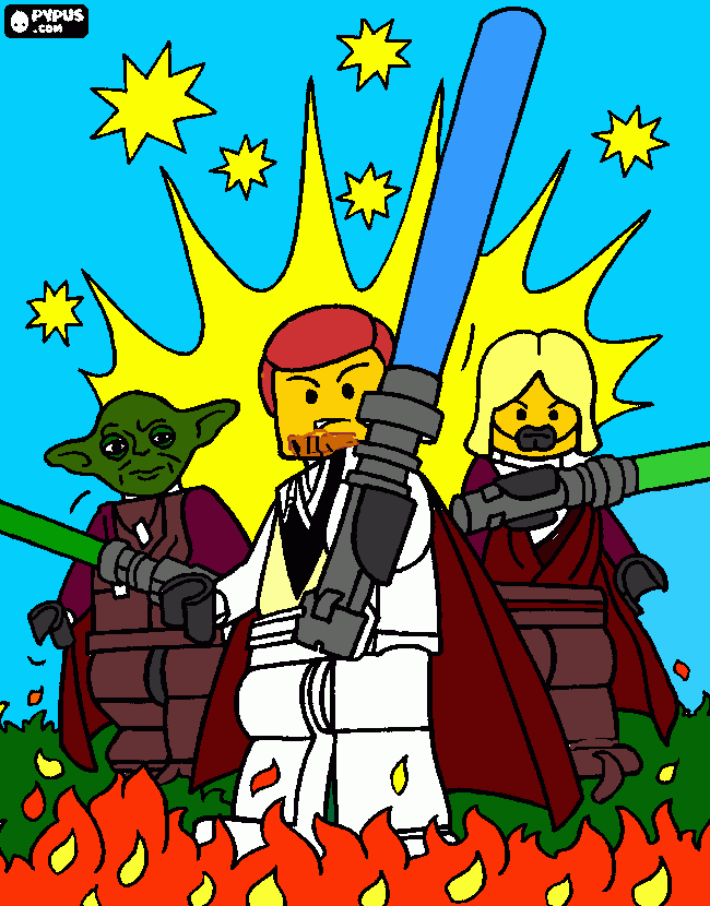 Star Wars Legos coloring page