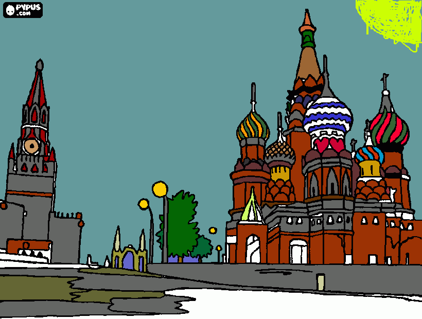 st.baisls castle coloring page
