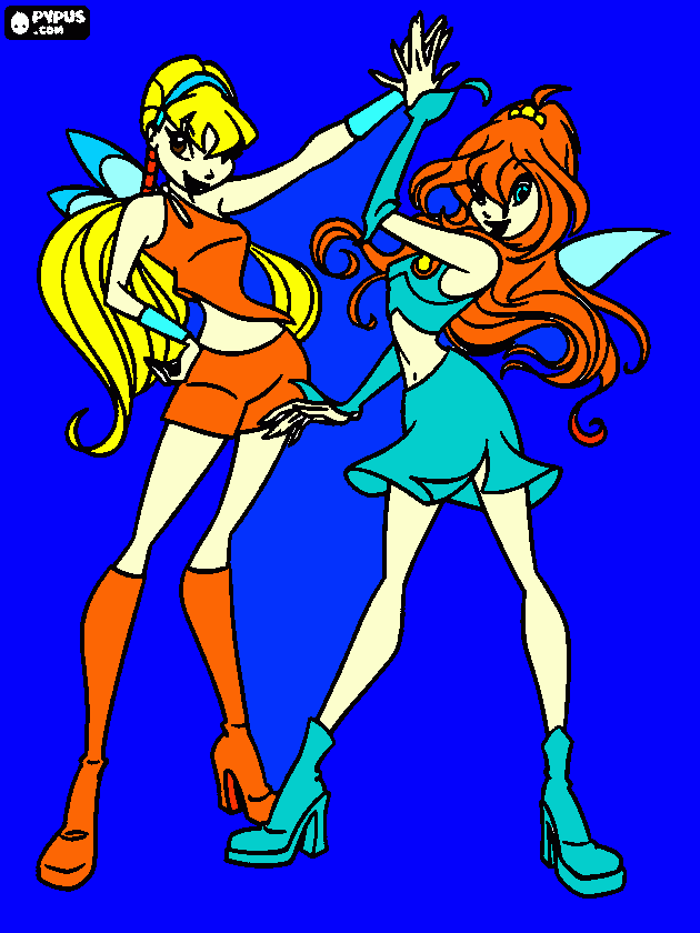 stella and bloom coloring page