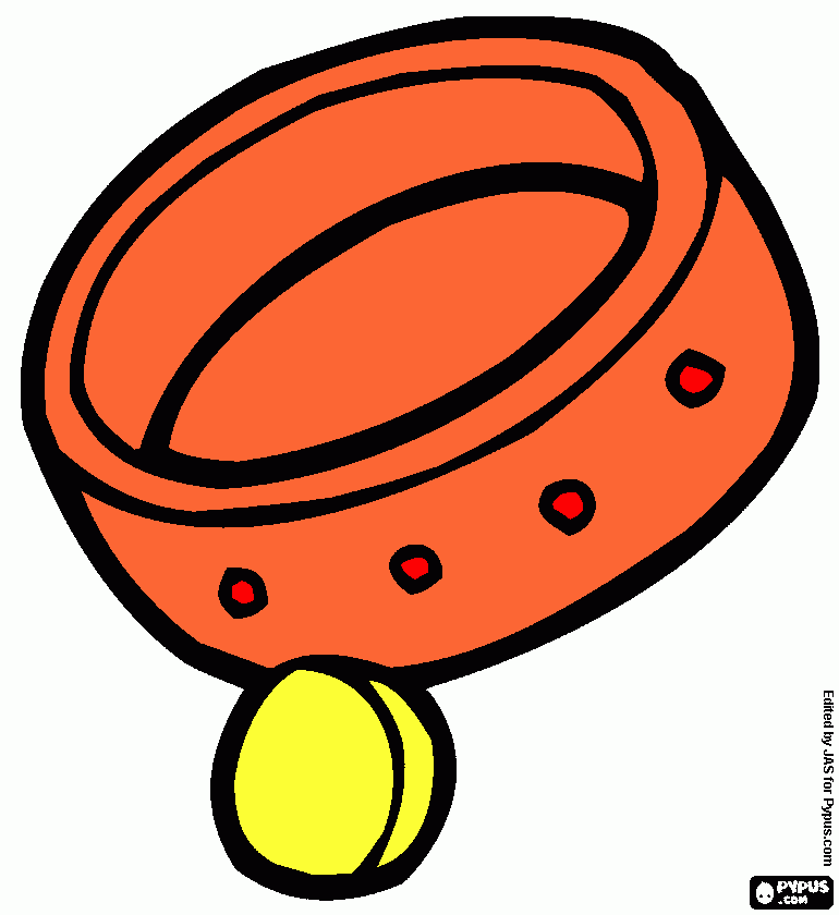 Stephania's dog collar coloring page
