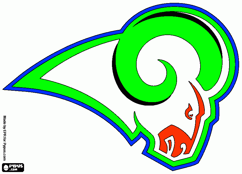 ST.LOUIS RAMS coloring page