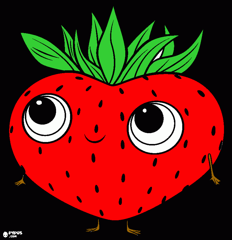 Strawberry from Cloudy W/ a Chance of Meatballs 2 coloring page