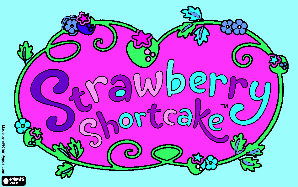 strawberry coloring page