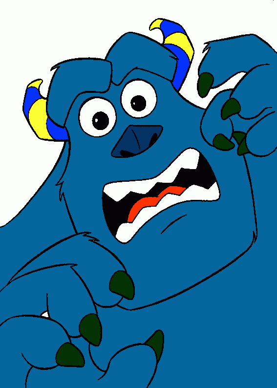 sulley coloring page