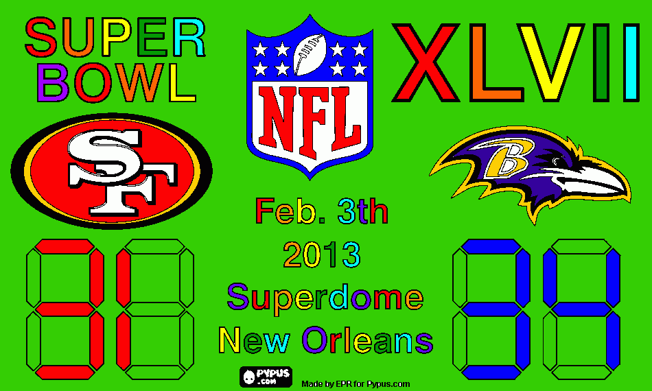 superbowl coloring page
