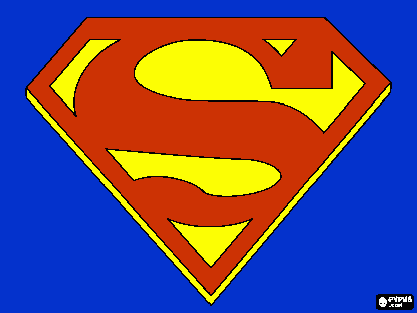 Superman S coloring page