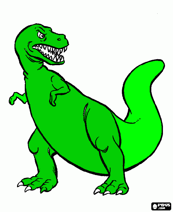 T-RAX coloring page