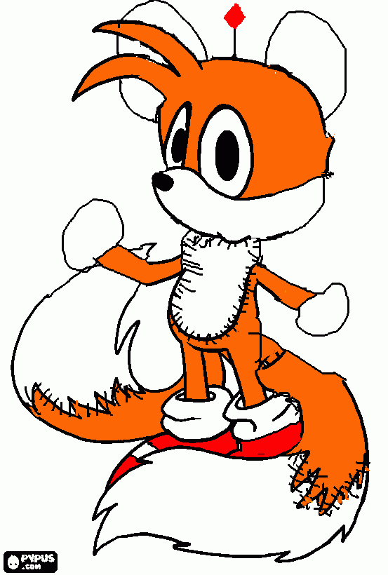 Tailsdoll coloring page