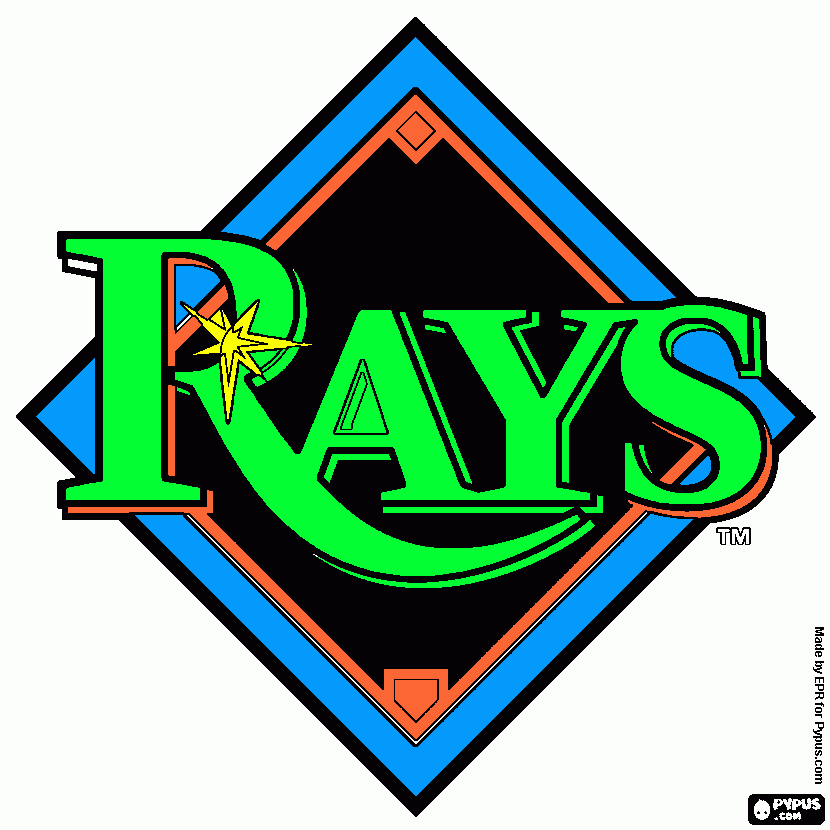 tampa bay rays coloring page