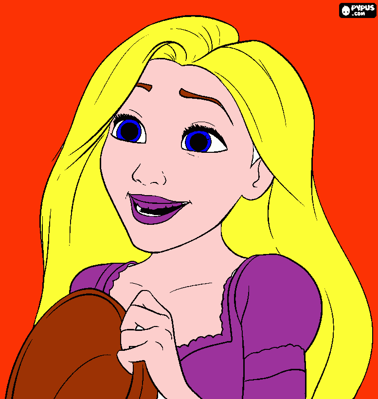 tangied coloring page