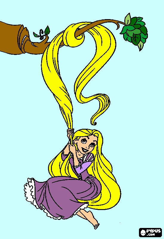 tangled image for Lucy coloring page