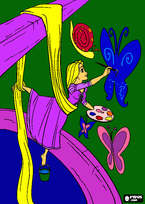 Tangled-take3 coloring page
