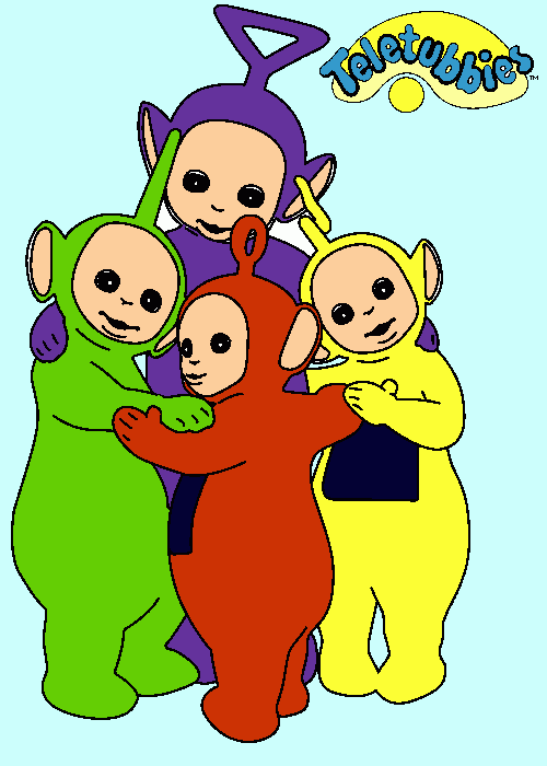 teletubbies coloring page