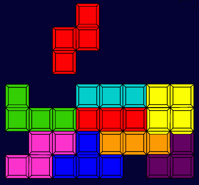 tetris coloring page