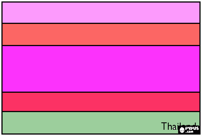 thailand flag coloring page