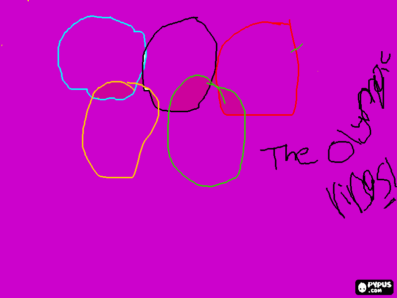 the olympic rings 2012 coloring page