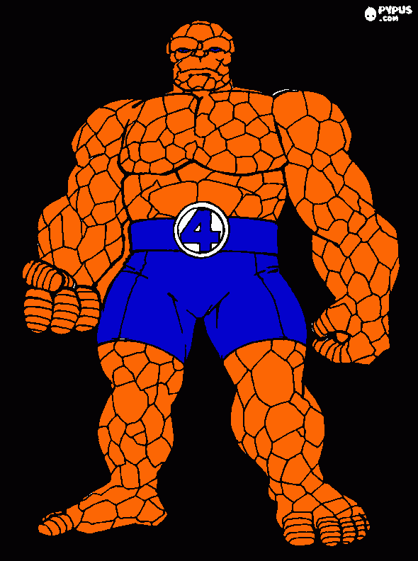 The Thing coloring page