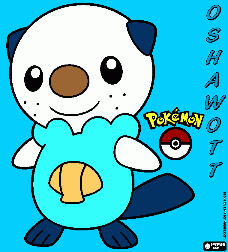 the three starter pokemon coloring page