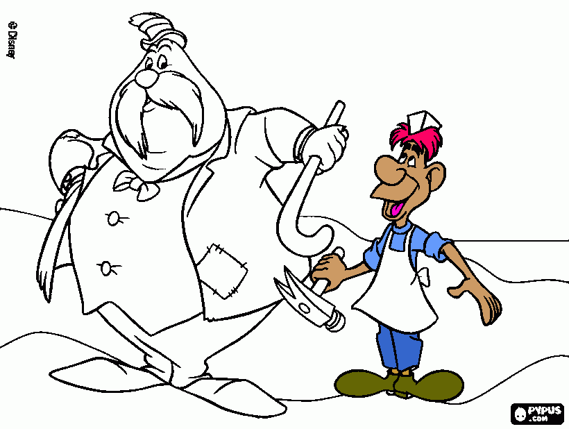 The Walrus and the Carpenter Disney coloring page