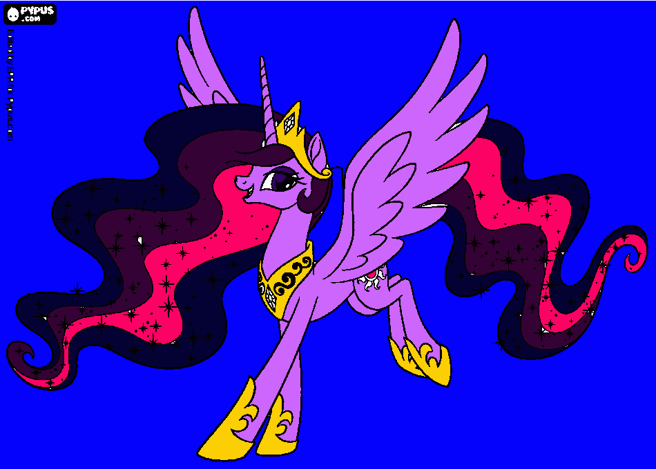 this is mal and princess twilight coloring page