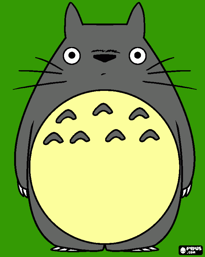 this is totro u drew coloring page