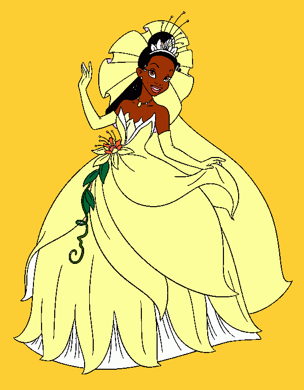 Tiana coloring page