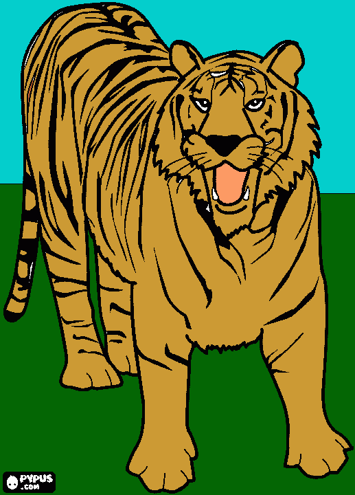 Tiger 2 coloring page