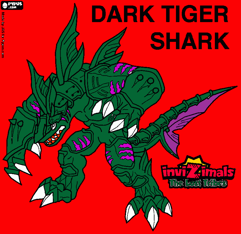 tiger shark coloring page