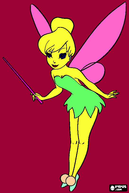 tikerbell coloring page