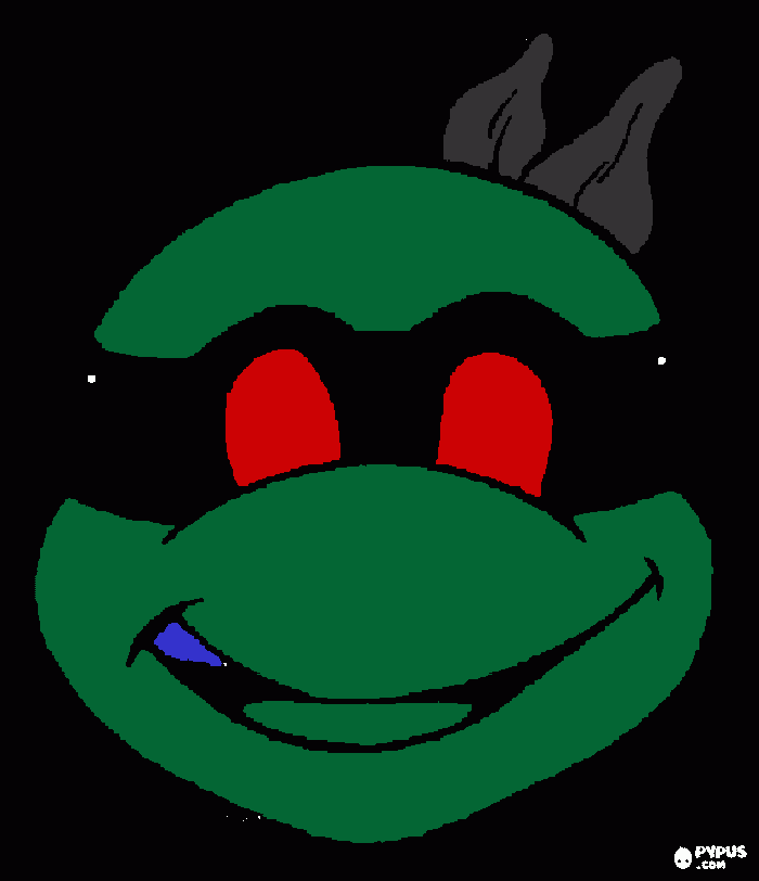 tmnt scary coloring page