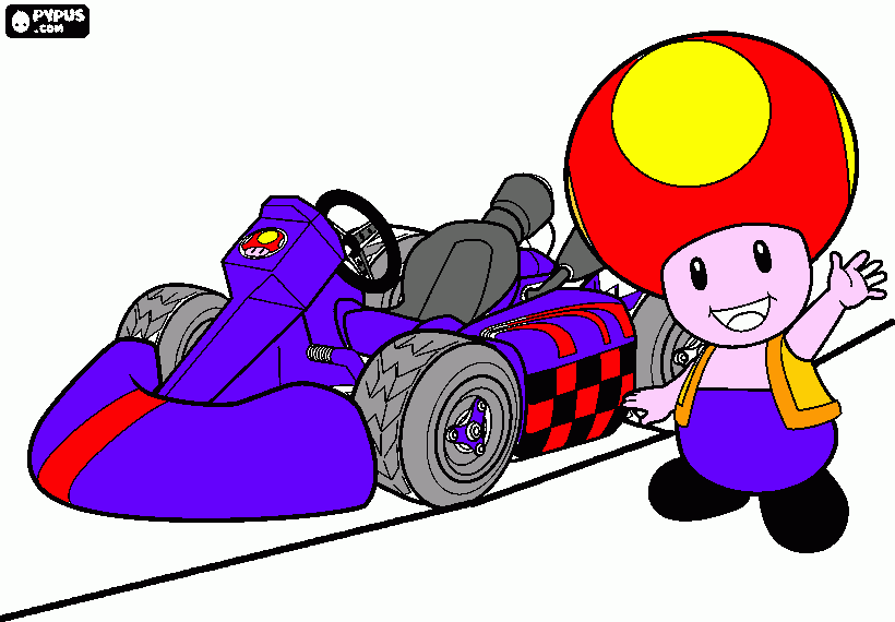 toad coloring page