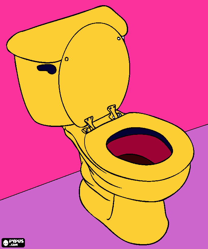 tolet coloring page