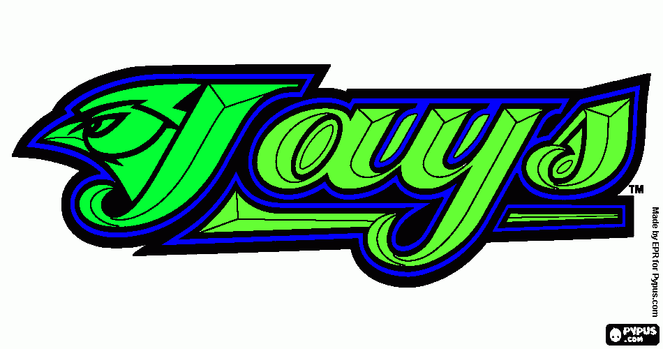 toronto blue jays coloring page
