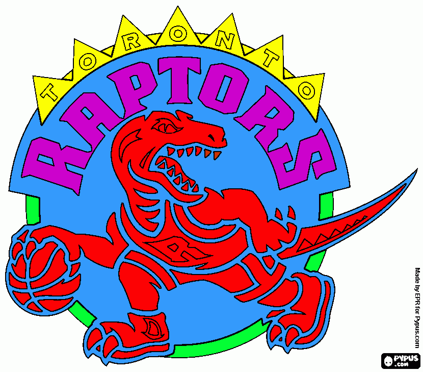 toronto raptors coloring page
