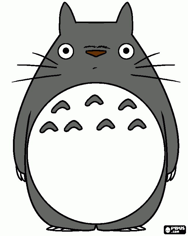 Totoro!!!!!!!!!!!!!!!1 coloring page