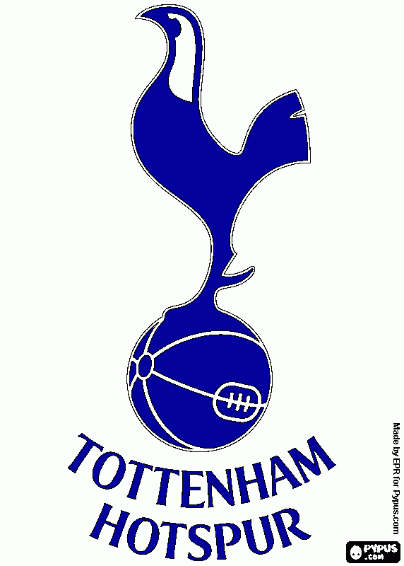 tottenham hotspur fc coloring page