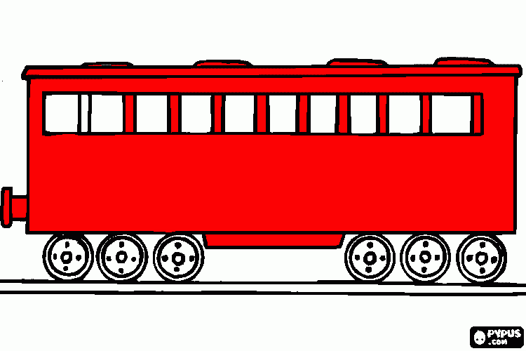train car coloring page
