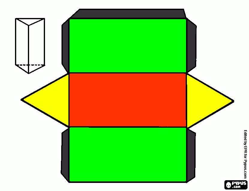 triangular prism coloring page