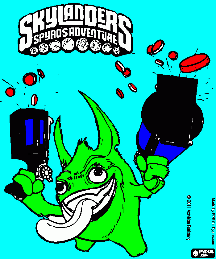 trigger happy coloring page