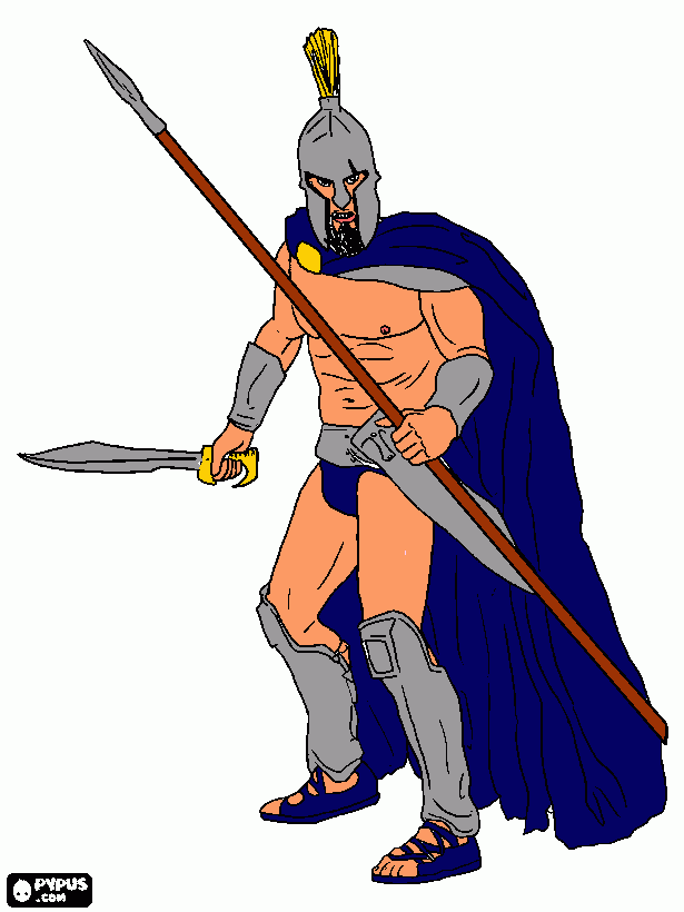 trojan coloring page