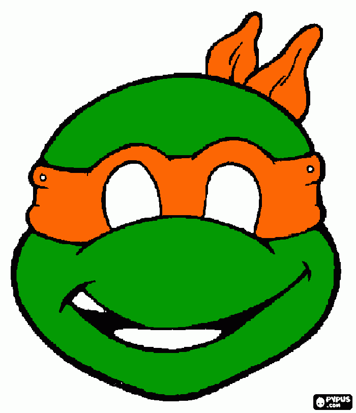 Turtles Mask coloring page
