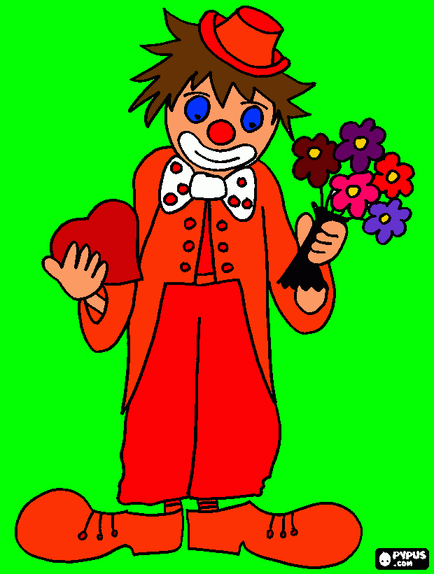 Ugly Clown coloring page