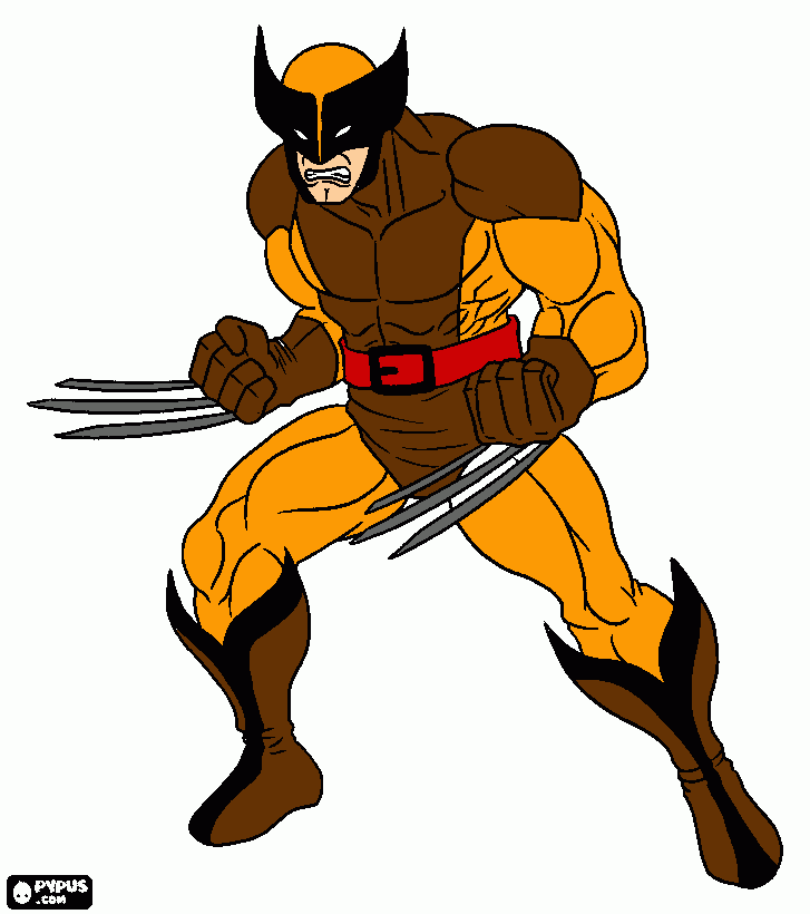 ultimate wolverine coloring page