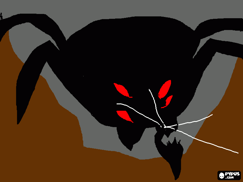 ungoliant demands the Silmarils from Melkor coloring page