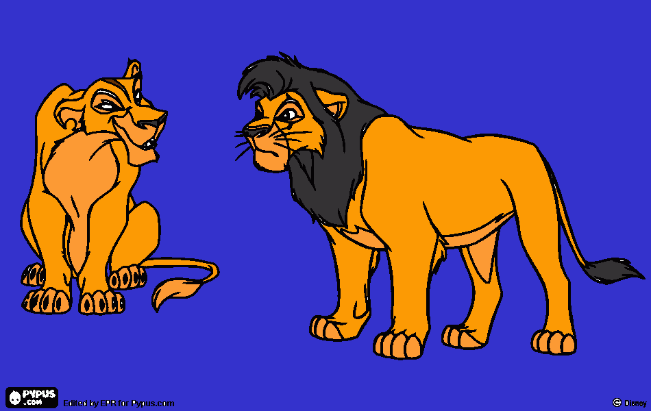 Unknown and his mother coloring page