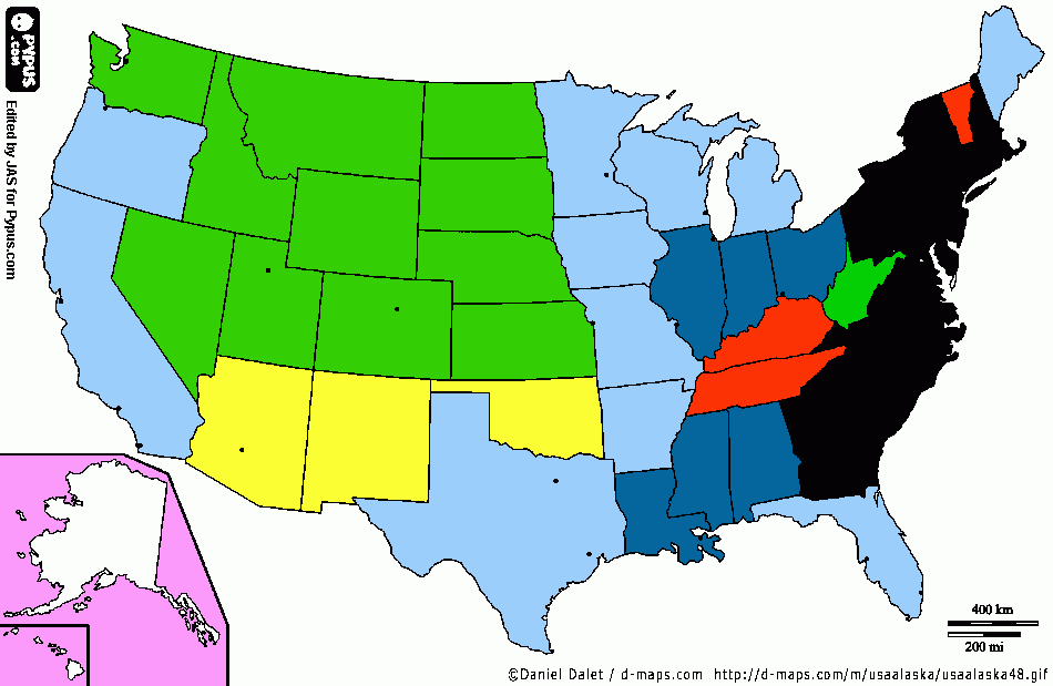 USA ANSWER KEY coloring page