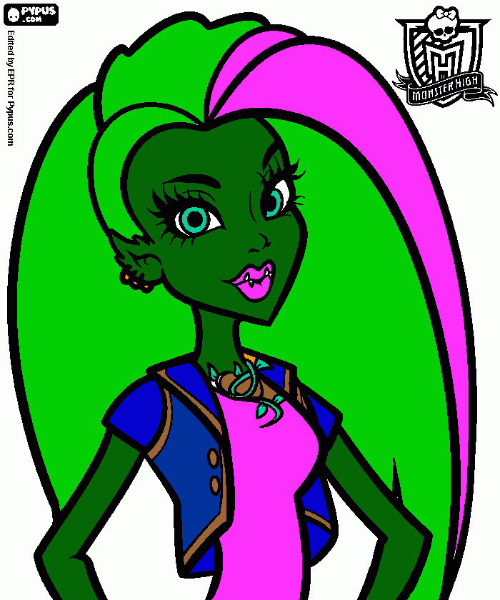 venus mc flytrap coloring page
