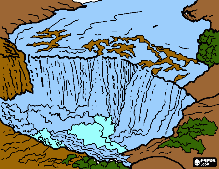 victoria falls coloring page