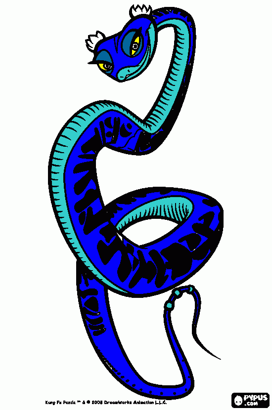 viper coloring page