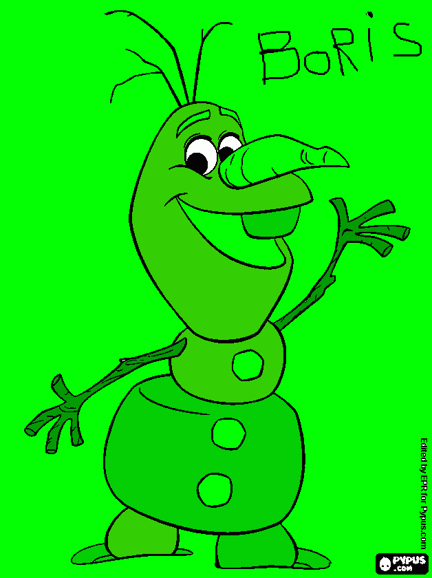 VOOR BORIS coloring page